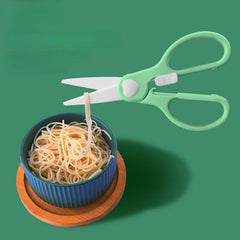 Ceramic Food Supplement Scissors Portable Cutter Cut Meat