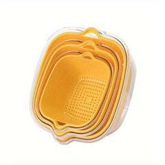 Double Layer Drain Basket for Veggies & Fruits - Kitchen Essential