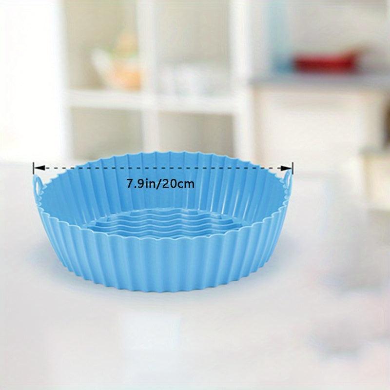 1pc Silicone Air Fryer Liner Reusable Baking Pan Easy Clean