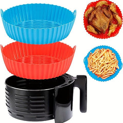 1pc Silicone Air Fryer Liner Reusable Baking Pan Easy Clean