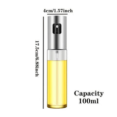 100ml Stainless Steel Spray Bottle with Dustproof Nozzle