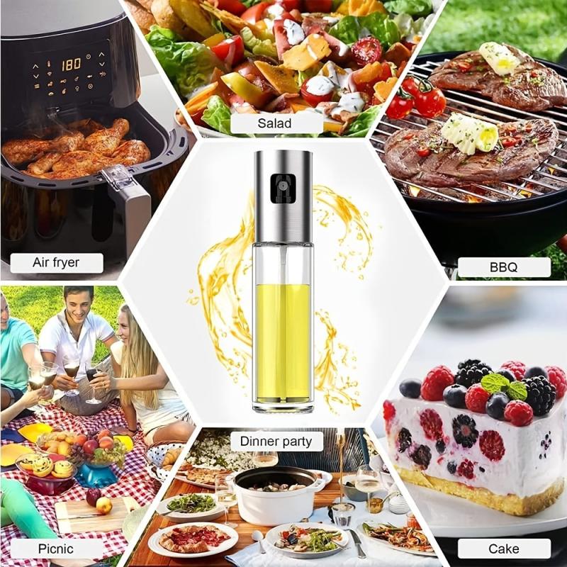 100ml Stainless Steel Spray Bottle with Dustproof Nozzle