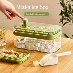 Ice Cube Mold with Lid - Perfect for Cocktails Whiskey Coffee