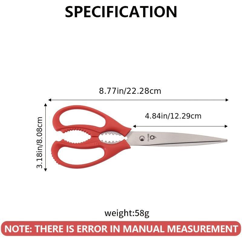 Stainless Steel Kitchen Shears for Cooking & Everyday Use