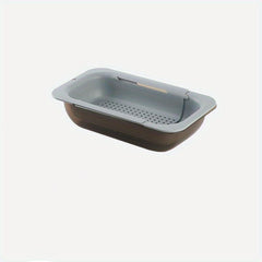 Collapsible Over The Sink Strainer Basket Set With Bowl