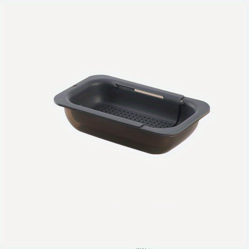 Collapsible Over The Sink Strainer Basket Set With Bowl