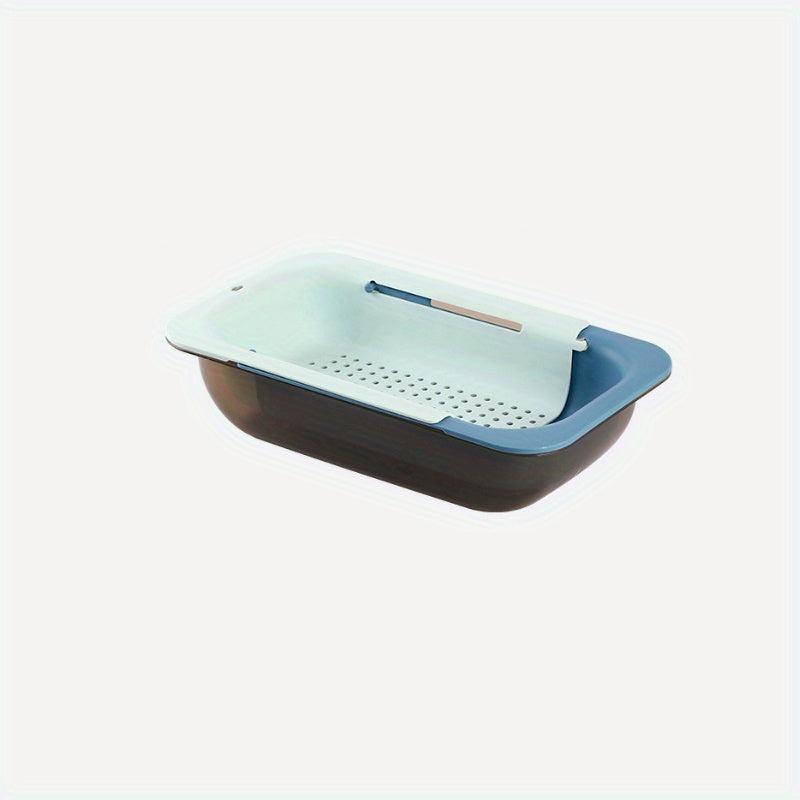 Collapsible Over The Sink Strainer Basket Set With Bowl