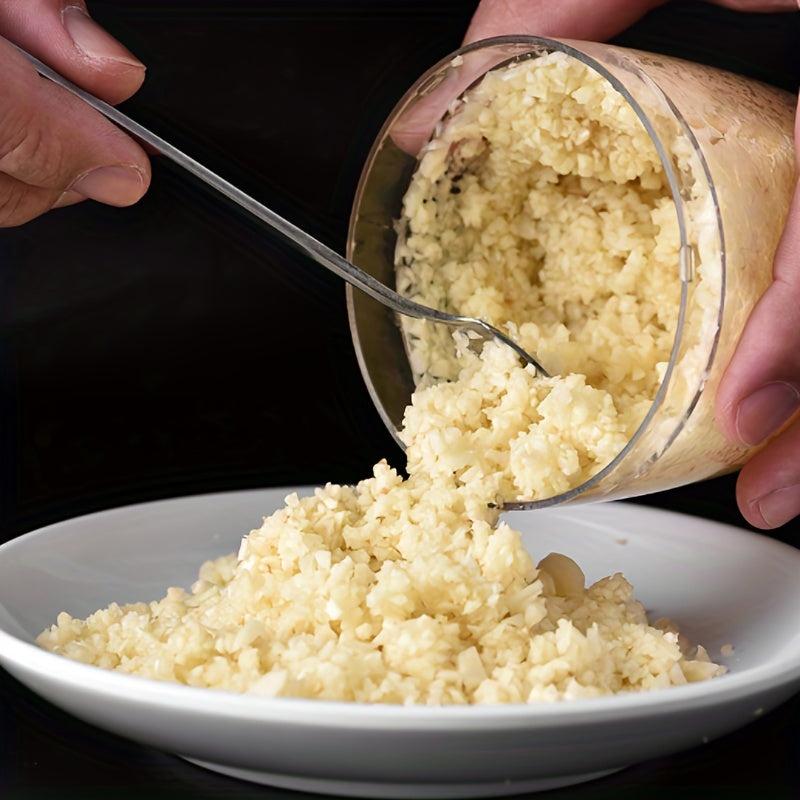 Multifunctional Veg Cutter & Garlic Masher Stainless Steel
