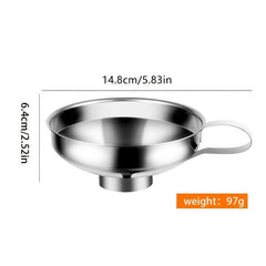 Stainless Steel Wide Mouth Funnel Leak Wine Drain