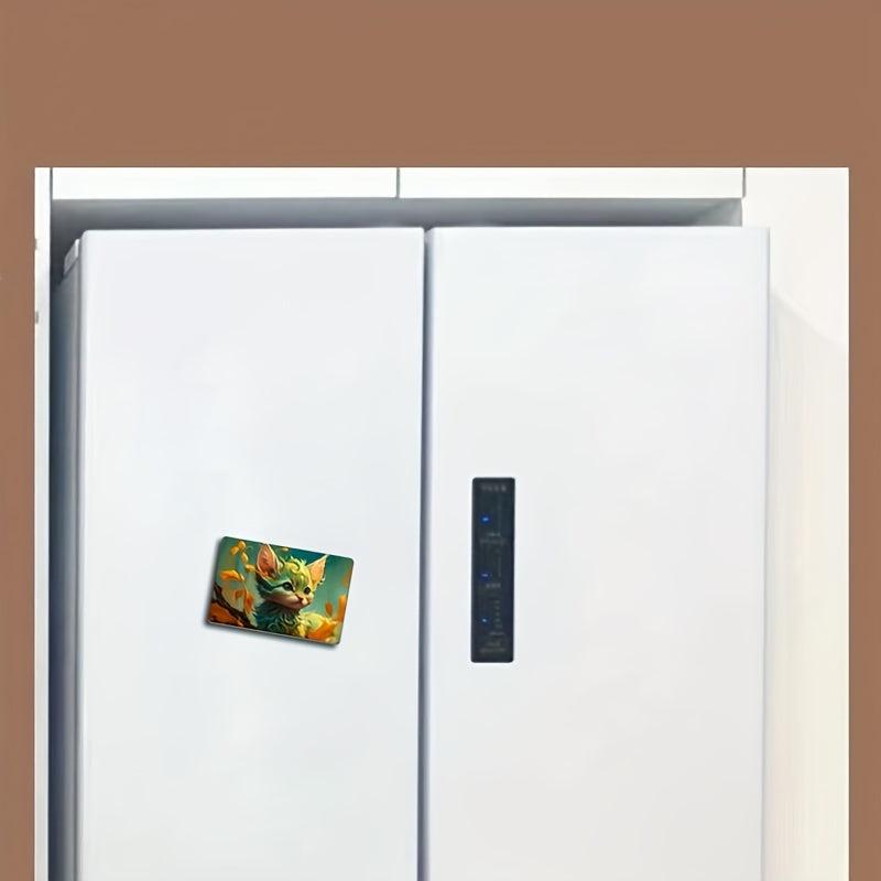 1PC Cats Fridge Stickers Magnets Metal Door Car Magnetic Sticker Decoration
