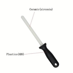 Ceramic Zirconia Sharpening Rod - 15-24cm - ABS Handle - For Chefs Knives