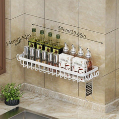 Spice Rack Organizer Wall Mounted Hanging Seasoning Spice Organizer Rack