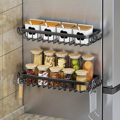 Spice Rack Organizer Wall Mounted Hanging Seasoning Spice Organizer Rack