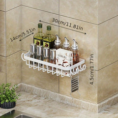 Spice Rack Organizer Wall Mounted Hanging Seasoning Spice Organizer Rack