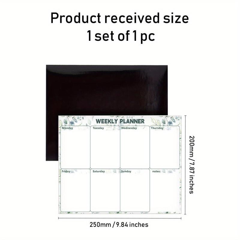 Magnetic Board Calendar Kit for Fridge Wall Kitchen