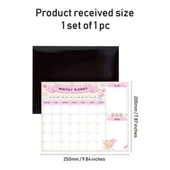 Magnetic Board Calendar Kit for Fridge Wall Kitchen