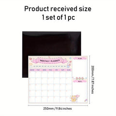 Magnetic Board Calendar Kit for Fridge Wall Kitchen