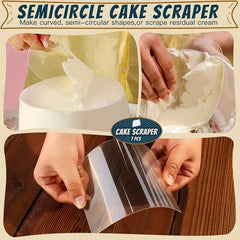 7pcs Cake Smoother Dough Scraper Cutter Fondant Frosting Smoothing Tool Set