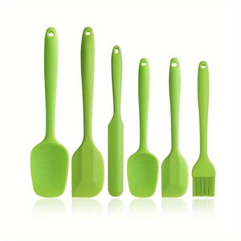 6pcs Silicone Kitchenware Set Cooking Baking Scraper Brush Cost effective