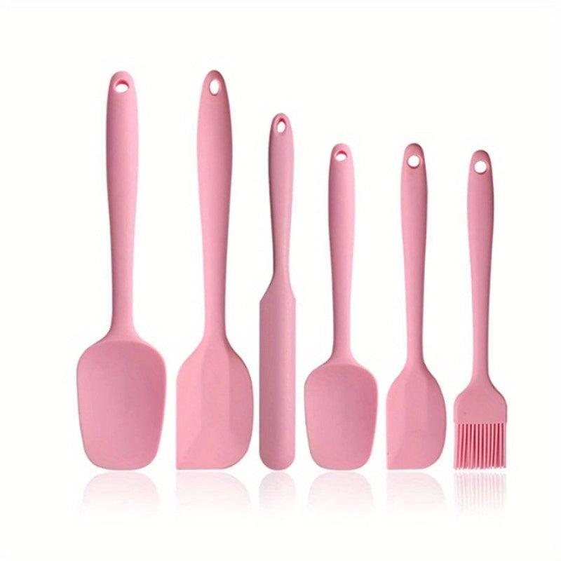 6pcs Silicone Kitchenware Set Cooking Baking Scraper Brush Cost effective