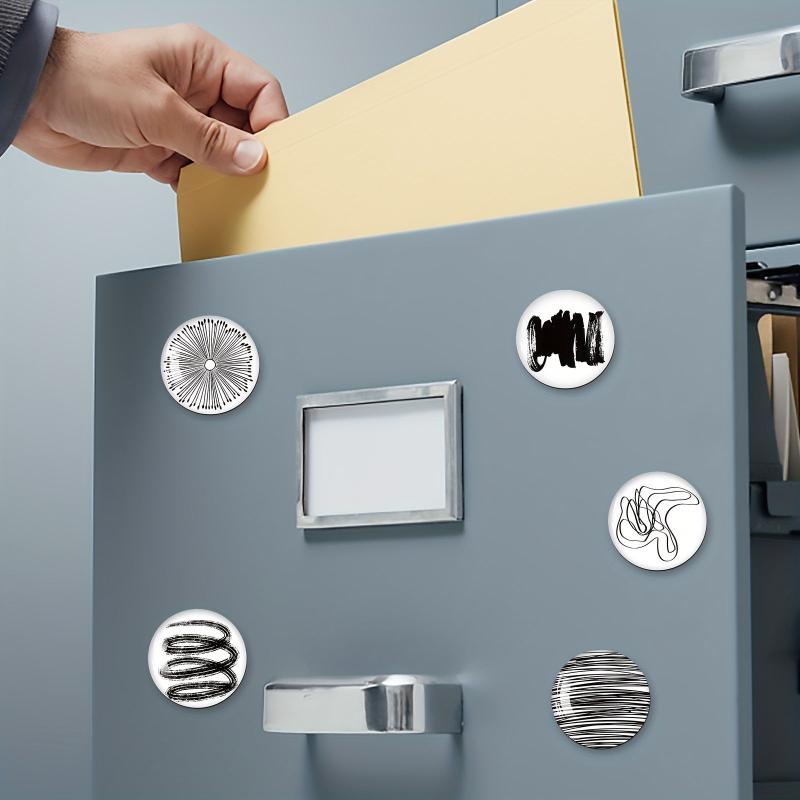 30pcs 3D Graffiti Magnets & Doodle Stickers for Kitchen