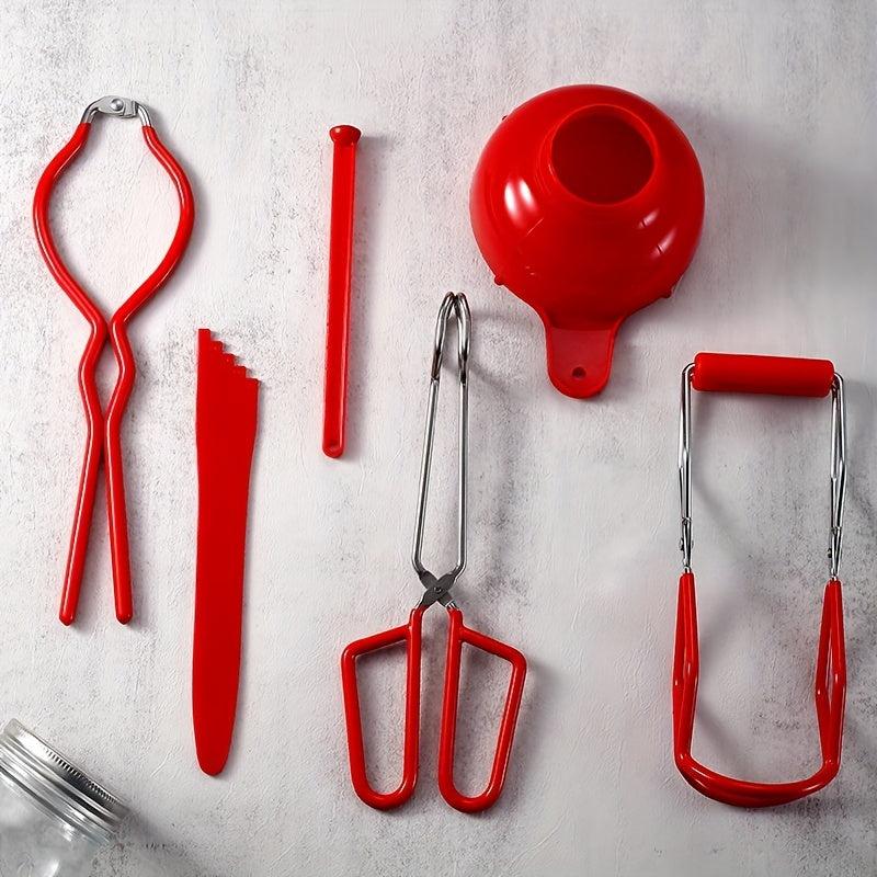 6pc Stainless Steel Canning Clip Set for Mason Jars