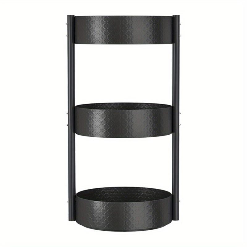 1pc Tiered Spice Spinner Rack Organizer