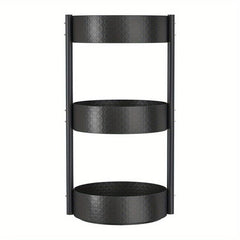 1pc Tiered Spice Spinner Rack Organizer