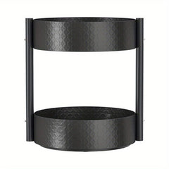 1pc Tiered Spice Spinner Rack Organizer
