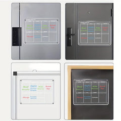 Acrylic Magnetic Dry Erase Calendar for Fridge Clear Weekly Planner
