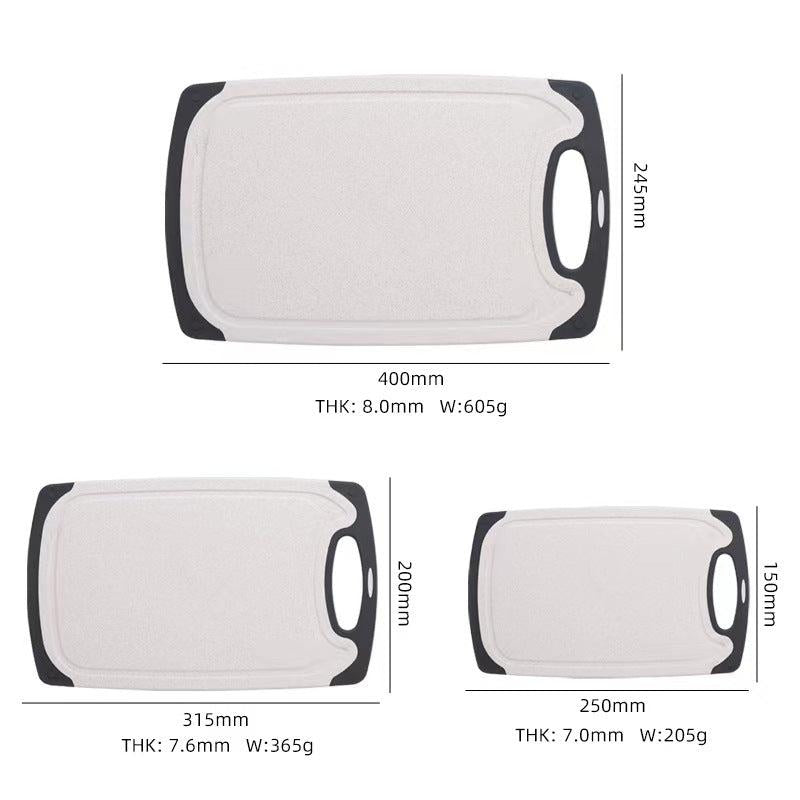 3pcs Kitchen Cutting Board Household Chopping Board Food Fruit Serving Board