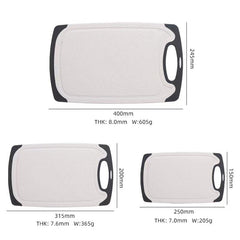 3pcs Kitchen Cutting Board Household Chopping Board Food Fruit Serving Board