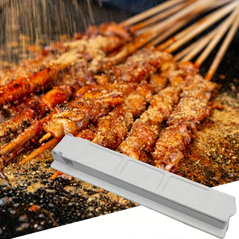 Single Row BBQ Skewer Mold for Outdoor Camping Picnics BBQ Parties