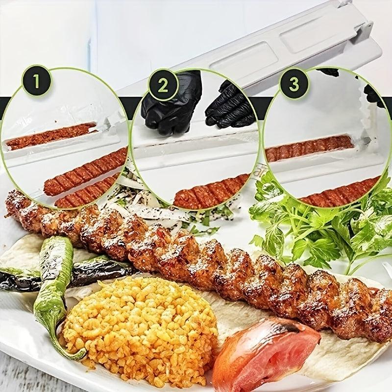 Single Row BBQ Skewer Mold for Outdoor Camping Picnics BBQ Parties