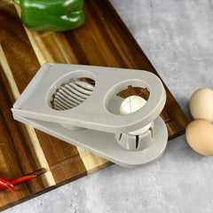 Egg Slicer 2-in-1 Cutter Dicer Wedger Stainless Steel Food Plastic
