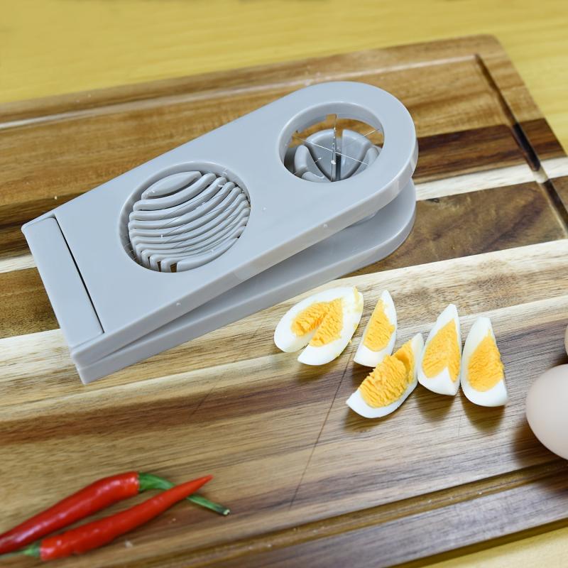Egg Slicer 2-in-1 Cutter Dicer Wedger Stainless Steel Food Plastic