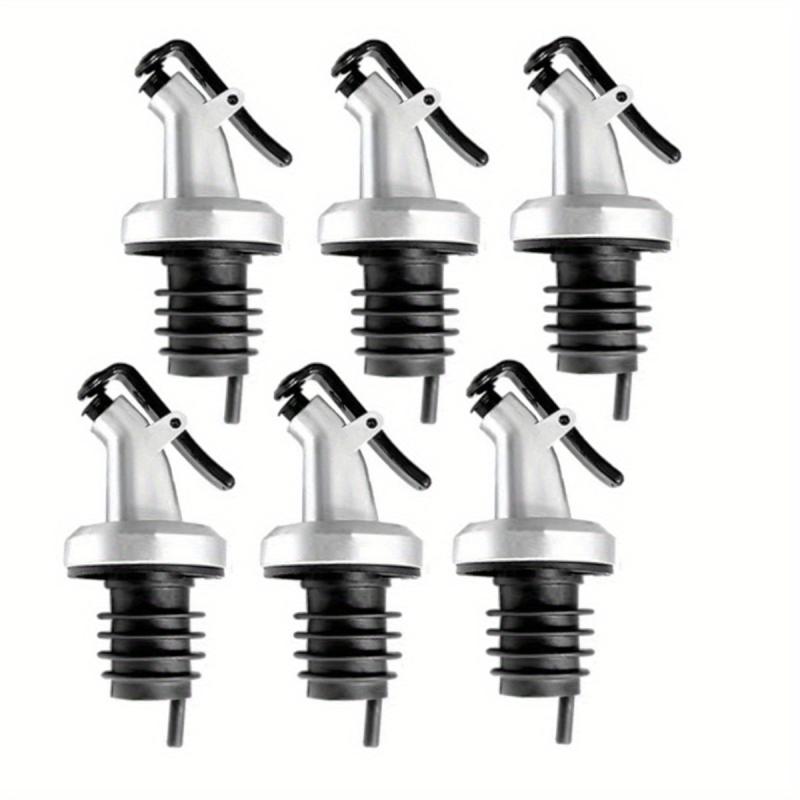 6pcs Olive Bottle Pourers Vinegar Soy Sauce Spouts Kitchen Gadgets