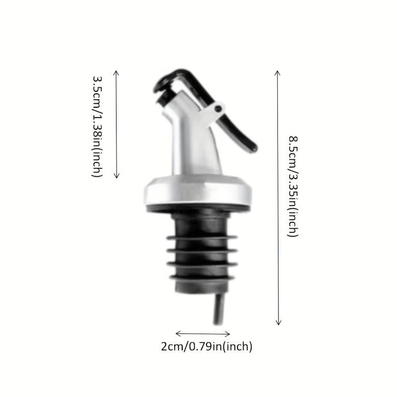 6pcs Olive Bottle Pourers Vinegar Soy Sauce Spouts Kitchen Gadgets