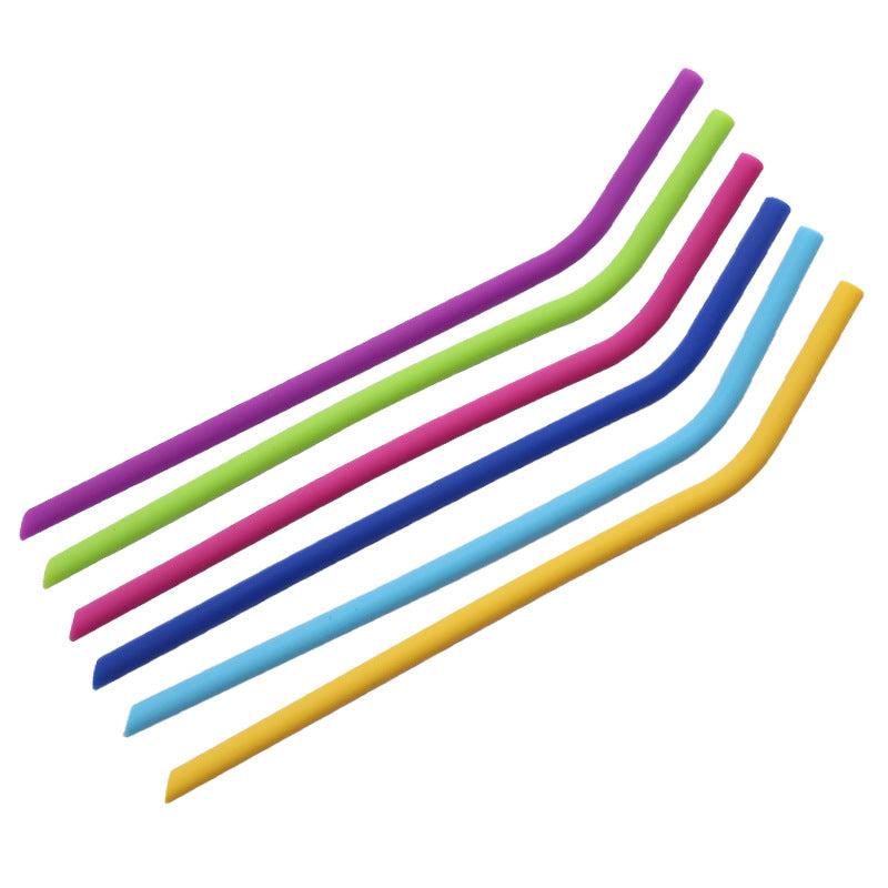 1pc Silicone Straws For Drinking Water Juice Soft Straw For Complementary Food