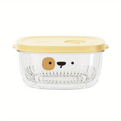 Double Layer Food Storage Box Multifunctional Vegetable Storage