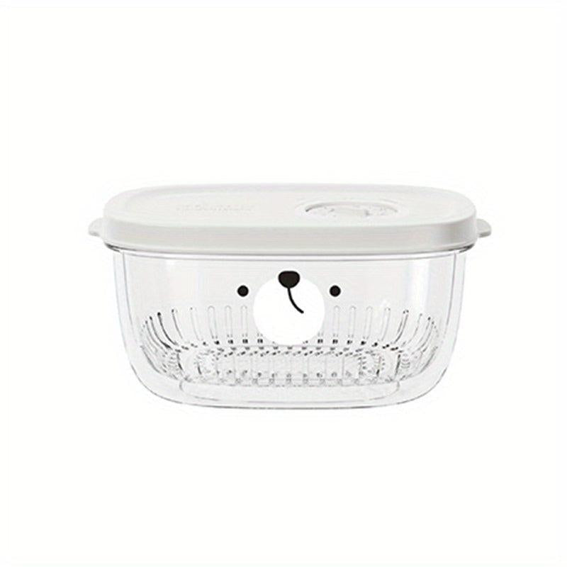 Double Layer Food Storage Box Multifunctional Vegetable Storage