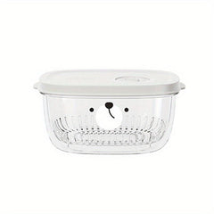 Double Layer Food Storage Box Multifunctional Vegetable Storage