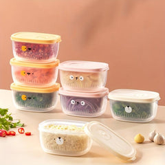 Double Layer Food Storage Box Multifunctional Vegetable Storage