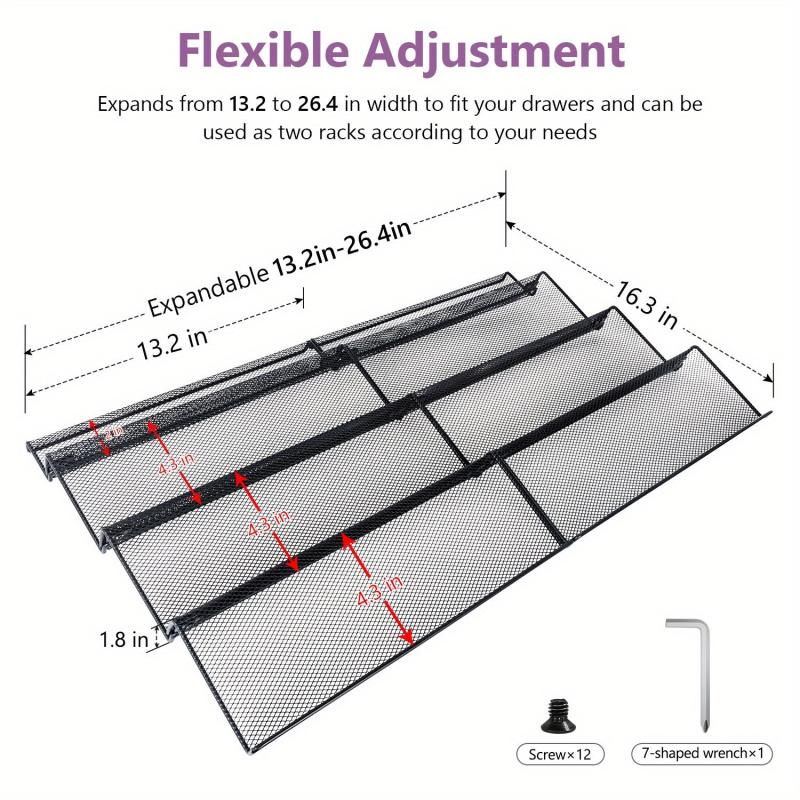Spice Drawer Organizer Set 24 Jars Tray Rack Seasoning Jars Insert
