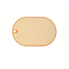 1pc Kitchen Cutting Board Double-sided Pattern Board Non-slip PP Mildew-proof
