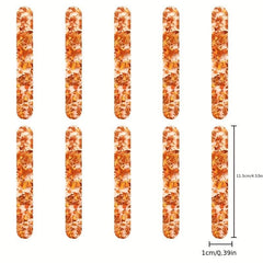 10pcs Reusable Sequin Acrylic Ice Cream Sticks for Homemade Ice Cream