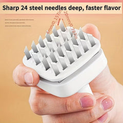 2pcs Kitchen Meat Tenderizer Manual Juicer Stainless Steel Meat Tenderizer Blade