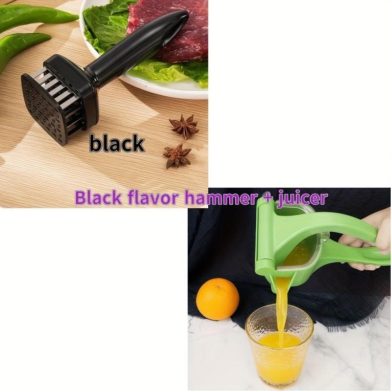 2pcs Kitchen Meat Tenderizer Manual Juicer Stainless Steel Meat Tenderizer Blade