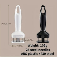 2pcs Kitchen Meat Tenderizer Manual Juicer Stainless Steel Meat Tenderizer Blade