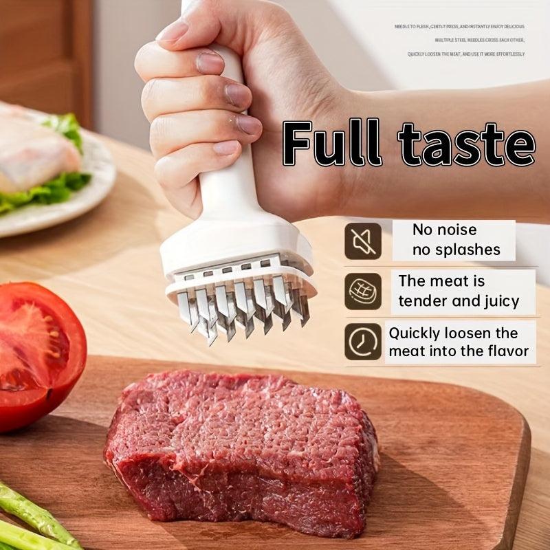 2pcs Kitchen Meat Tenderizer Manual Juicer Stainless Steel Meat Tenderizer Blade